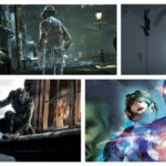 Top-Left: Murdered: Soul Suspect. Top-Right: Inside. Bottom-Left: Dishonored. Bottom-Right: Geist.